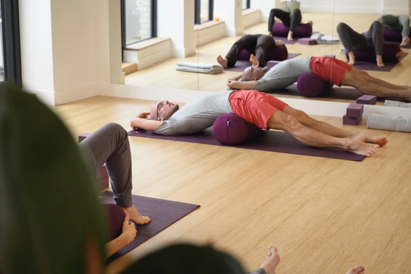 Yoga session at Sol Centre, North London